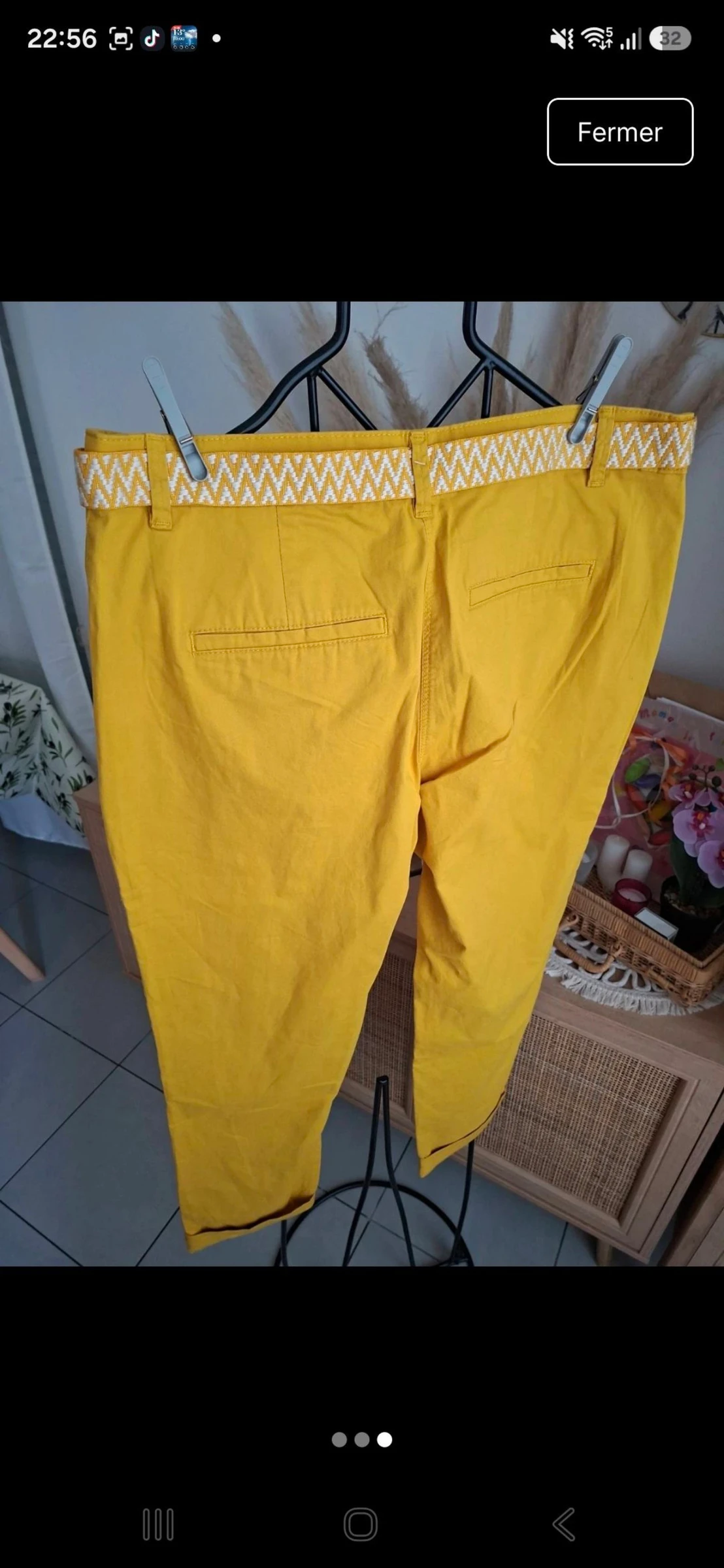 Calça chino mostarda promod tamanho 42 – photo 3